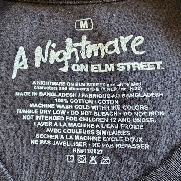 A Nightmare On Elm Street Freddy Krueger "Don't Fall Asleep" T-Shirt Size M - Picture 6 of 9